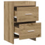 Sengeborde 2 stk. Artisan-eg 40 x 30 x 60 cm Konstrueret træ