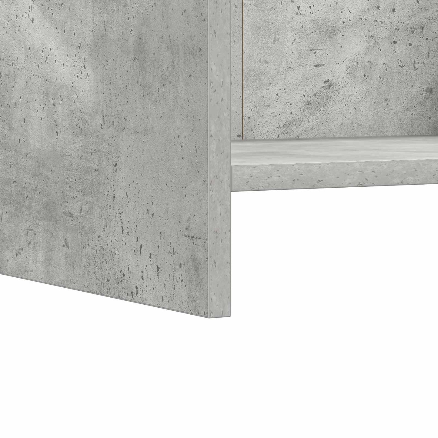 Sengeborde 2 pcs Betongrå 40 x 30 x 60 cm Konstrueret træ