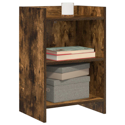 Sengeborde 2 pcs Røget eg 40 x 30 x 60 cm Konstrueret træ