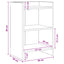 Sengeborde 2 pcs Gammelt træ 40 x 30 x 60 cm Konstrueret træ