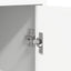 Sengeborde 2 pcs Hvid 40 x 30 x 60 cm Konstrueret træ