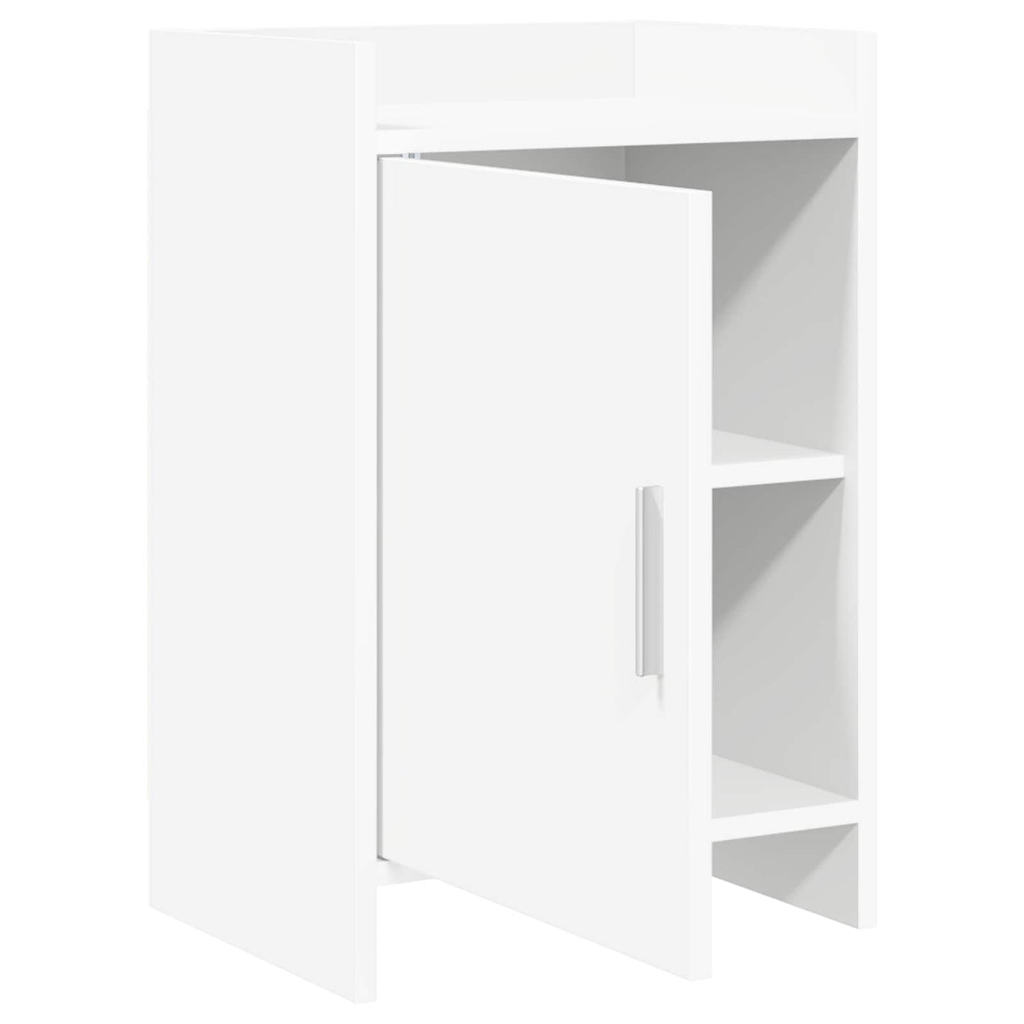 Sengeborde 2 pcs Hvid 40 x 30 x 60 cm Konstrueret træ
