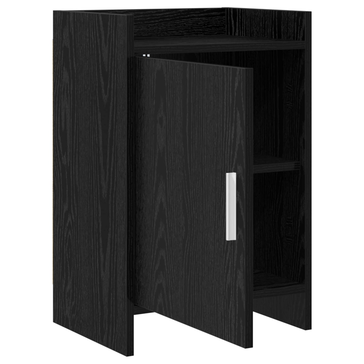 Sengeborde 2 pcs Sort eg 40 x 30 x 60 cm Konstrueret træ