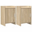 Sengeborde 2 pcs Sonoma-eg 40 x 30 x 60 cm Konstrueret træ