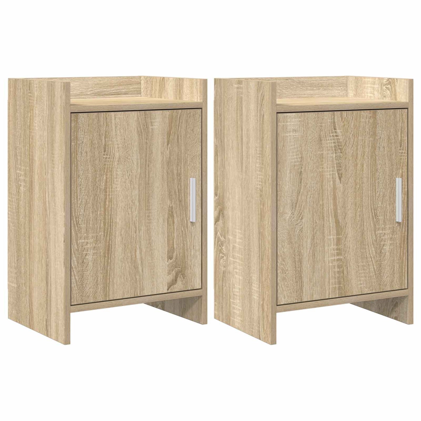 Sengeborde 2 pcs Sonoma-eg 40 x 30 x 60 cm Konstrueret træ