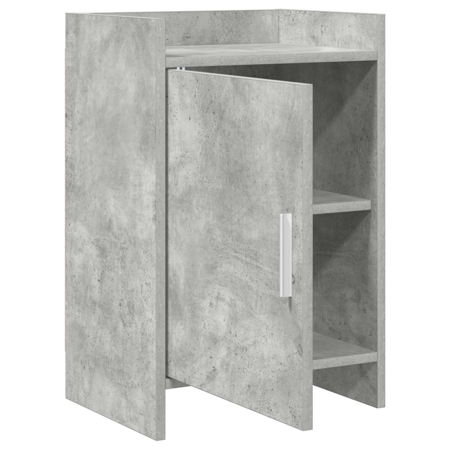 Sengeborde 2 pcs Betongrå 40 x 30 x 60 cm Konstrueret træ