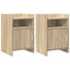 Sengeborde 2 pcs Sonoma-eg 40 x 36 x 60 cm Konstrueret træ