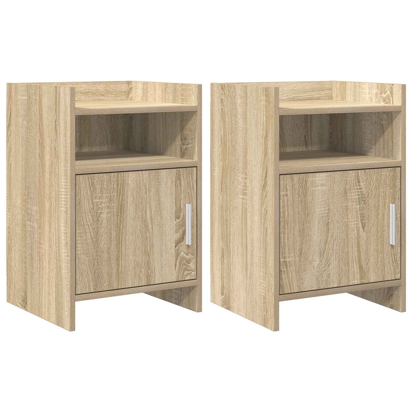 Sengeborde 2 pcs Sonoma-eg 40 x 36 x 60 cm Konstrueret træ