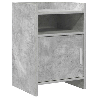 Sengeborde Betongrå 40 x 36 x 60 cm Konstrueret træ