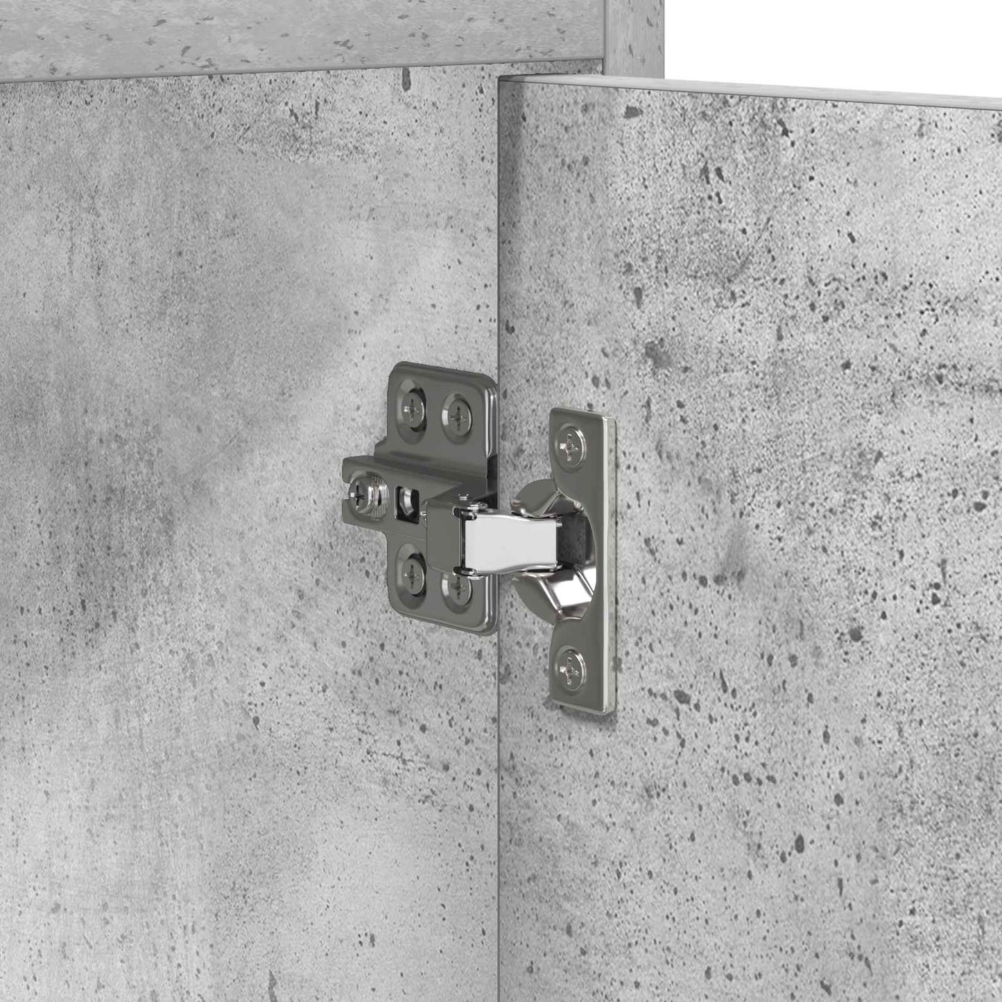 Sengeborde 2 pcs Betongrå 40 x 36 x 60 cm Konstrueret træ