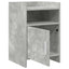 Sengeborde 2 pcs Betongrå 40 x 36 x 60 cm Konstrueret træ