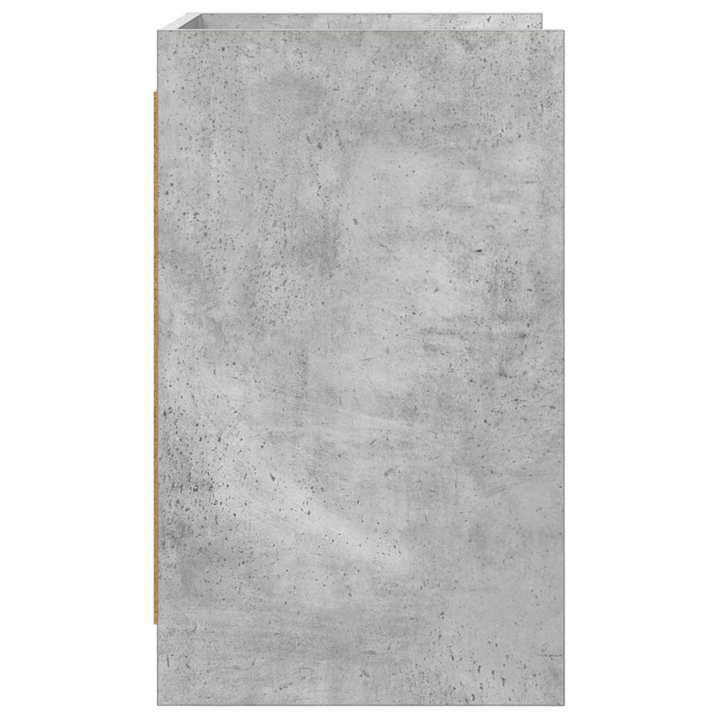 Sengeborde 2 pcs Betongrå 40 x 36 x 60 cm Konstrueret træ