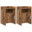 Sengeborde 2 pcs Gammelt træ 40 x 36 x 60 cm Konstrueret træ