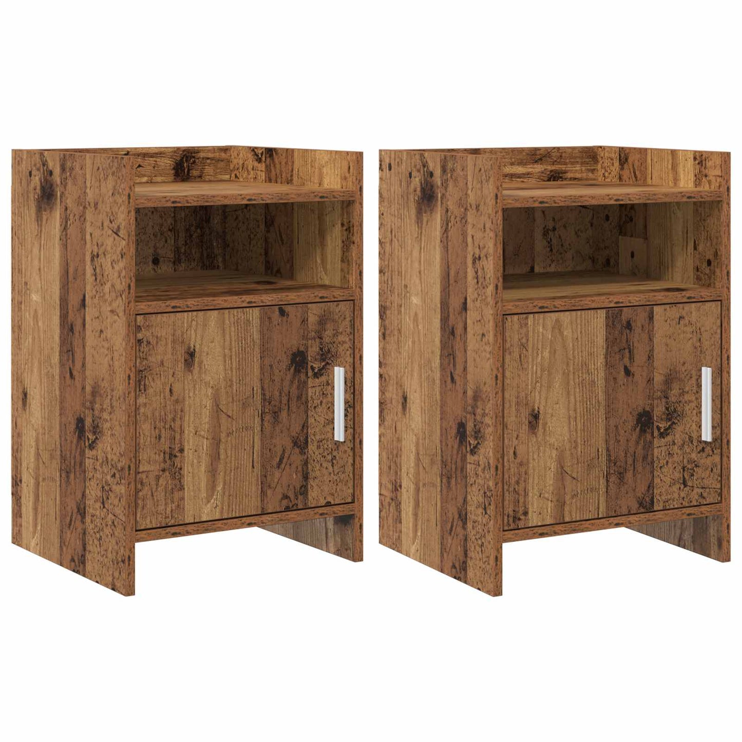 Sengeborde 2 pcs Gammelt træ 40 x 36 x 60 cm Konstrueret træ