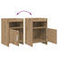 Sengeborde 2 pcs Artisan-eg 40 x 36 x 60 cm Konstrueret træ