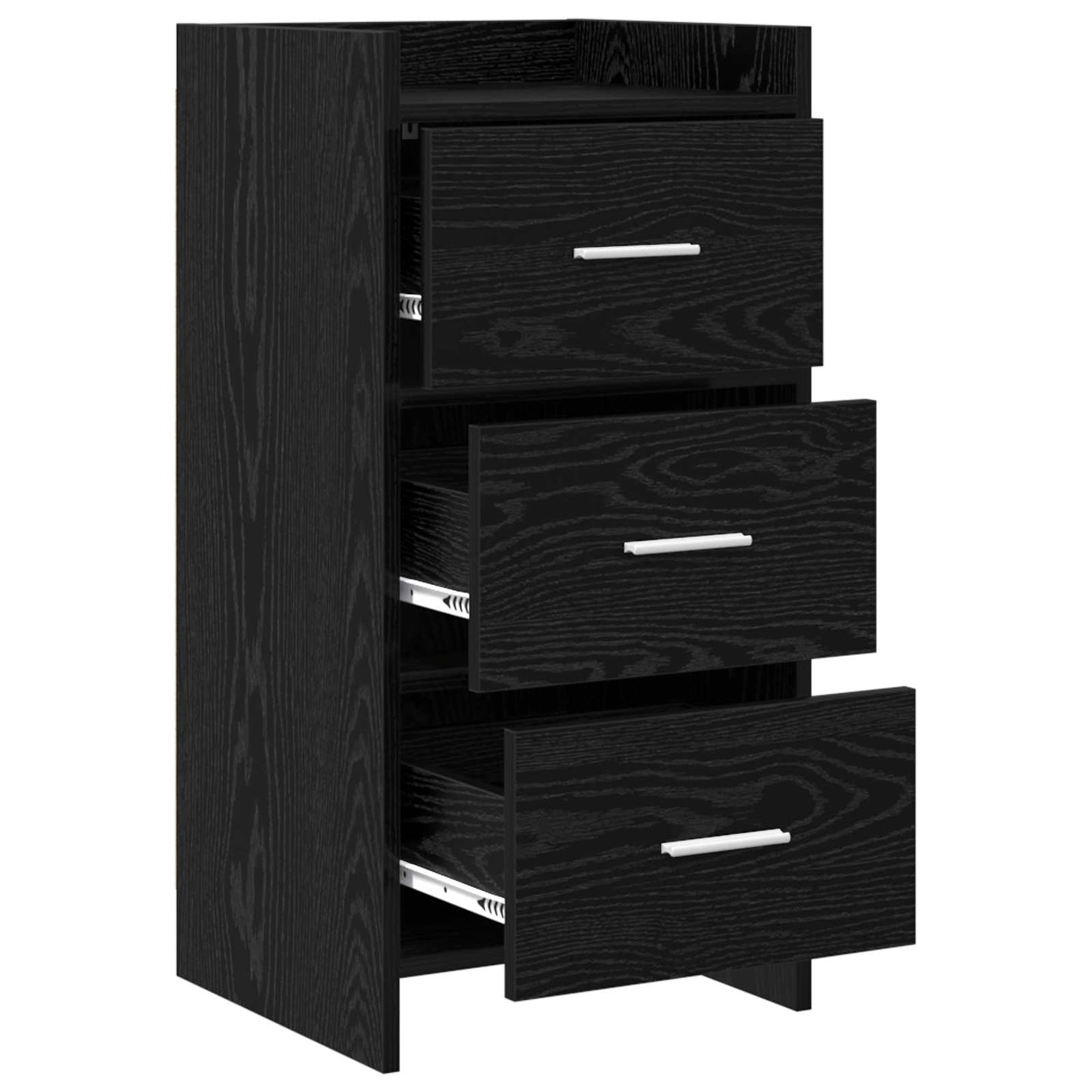 Sideboard Sort eg 40 x 36 x 80 cm Konstrueret træ