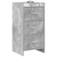 Sideboard Betongrå 40 x 36 x 80 cm Konstrueret træ