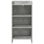 Sideboard Betongrå 40 x 36 x 80 cm Konstrueret træ