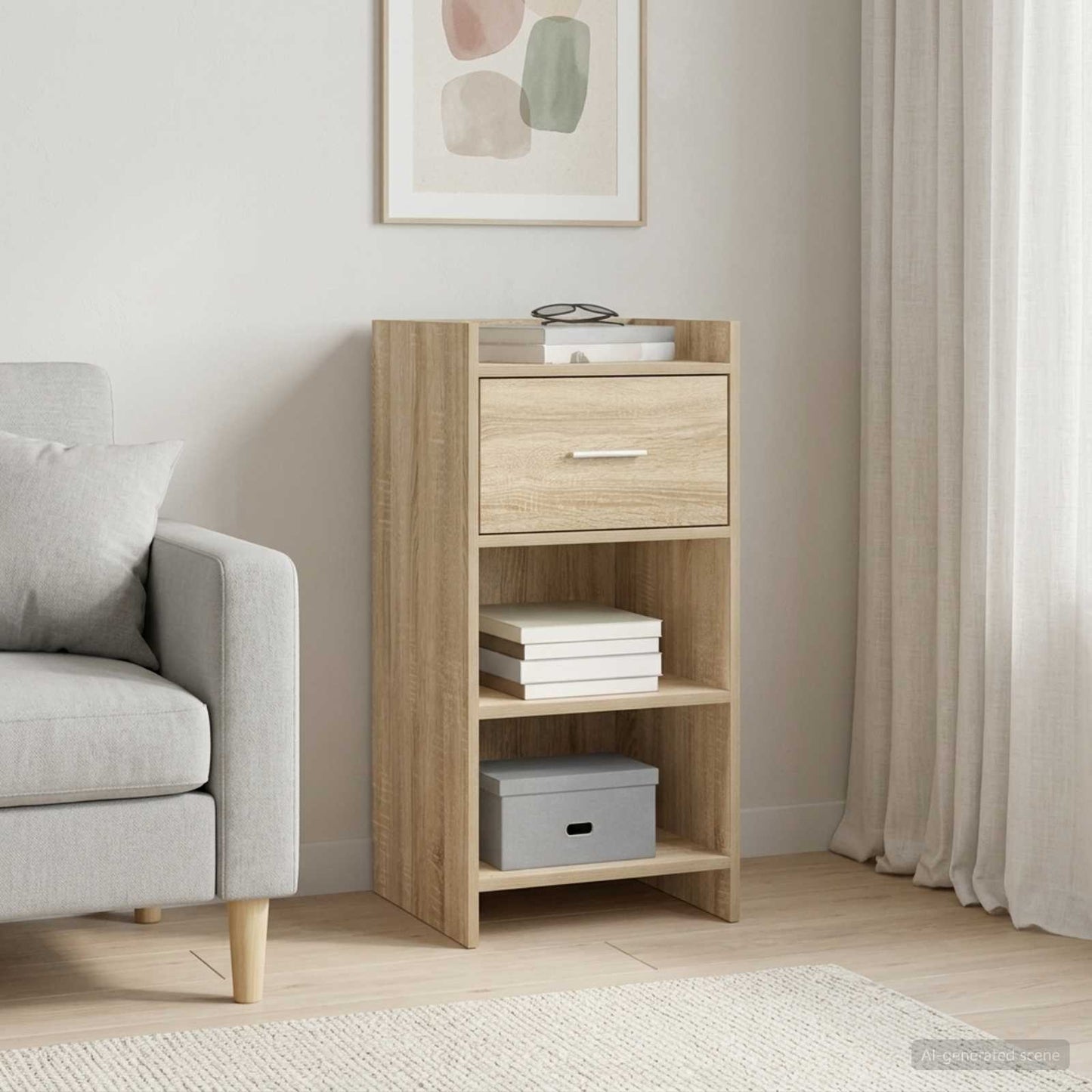 Sideboard Sonoma-eg 40 x 36 x 80 cm Konstrueret træ