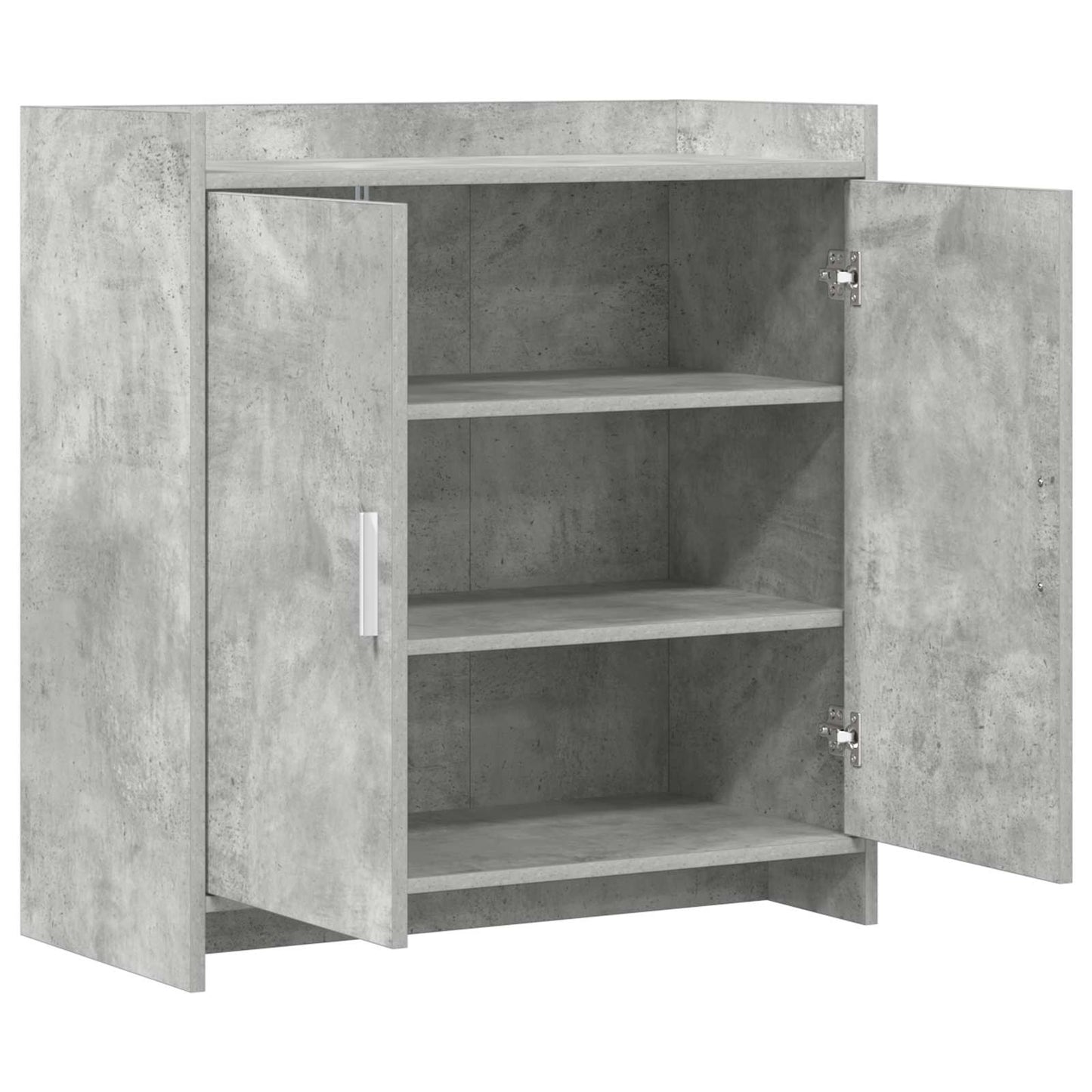 Sideboard Betongrå 72 x 36 x 80 cm Konstrueret træ