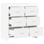 Sideboard Hvid 75 x 33 x 80 cm Konstrueret træ