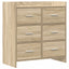 Sideboard Sonoma-eg 75 x 33 x 80 cm Konstrueret træ