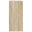 Sideboard Sonoma-eg 75 x 33 x 80 cm Konstrueret træ