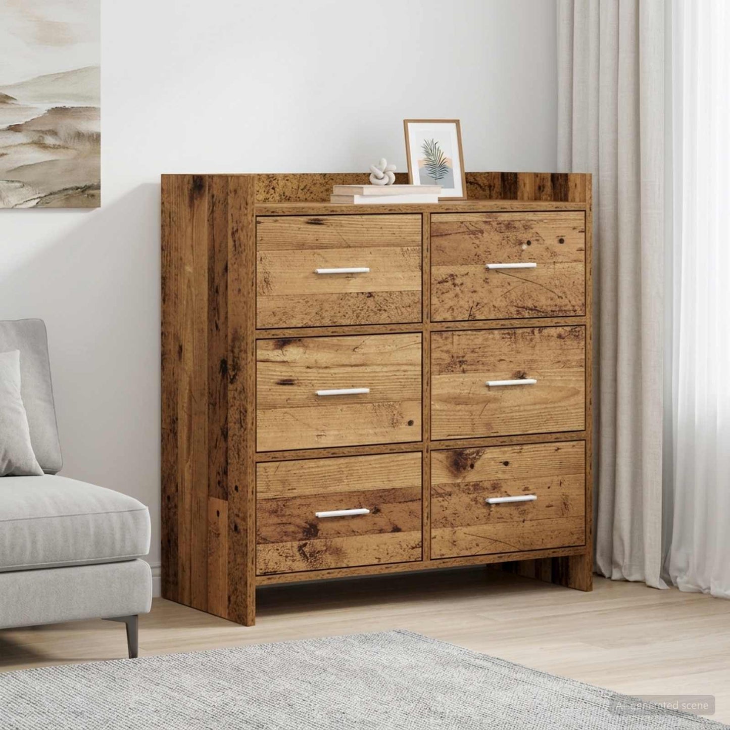 Sideboard Gammelt træ 75 x 33 x 80 cm Konstrueret træ