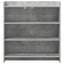 Sideboard Betongrå 75 x 36 x 80 cm Konstrueret træ