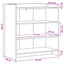 Sideboard Røget eg 75 x 36 x 80 cm Konstrueret træ