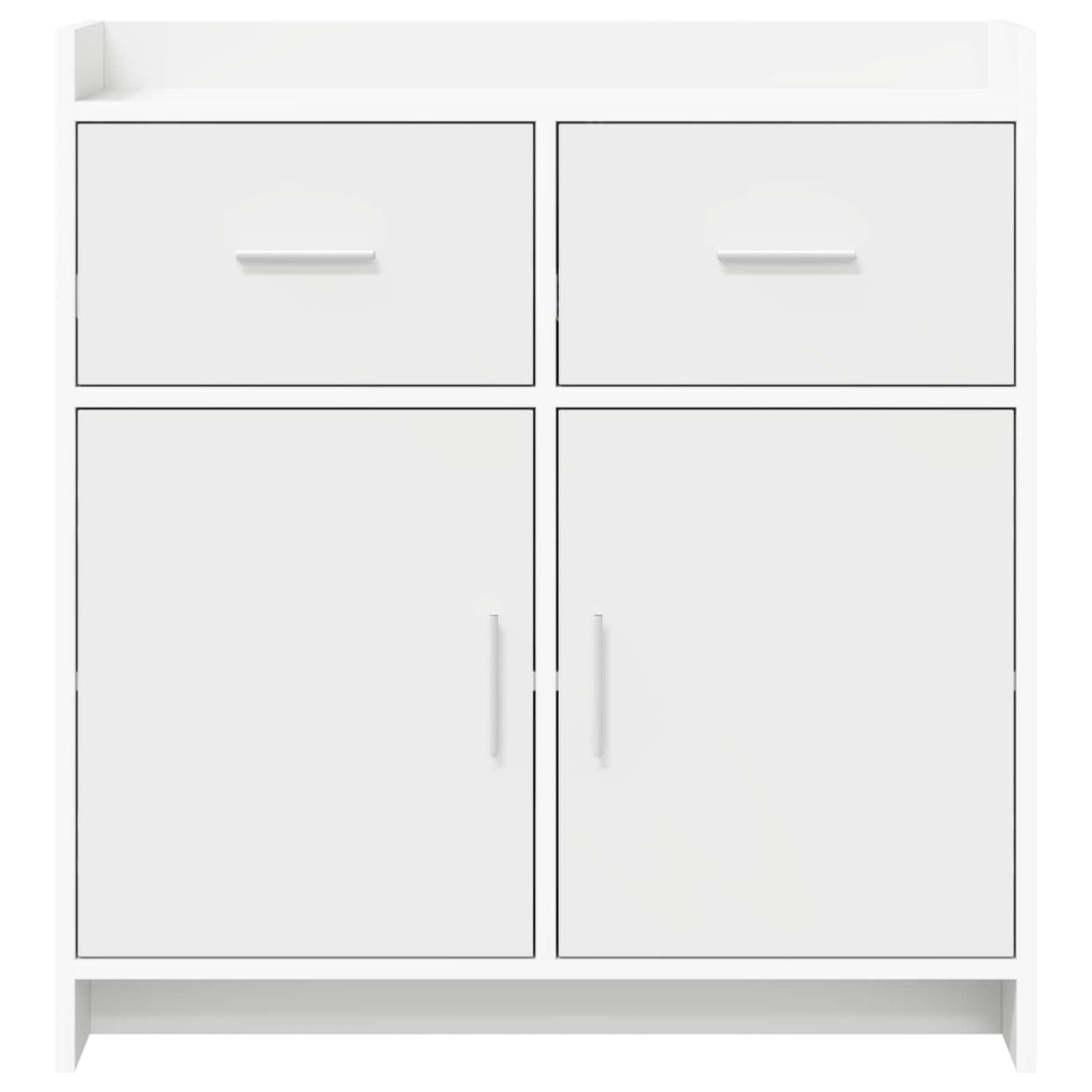 Sideboard Hvid 75 x 36 x 80 cm Konstrueret træ