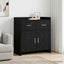 Sideboard Sort eg 75 x 36 x 80 cm Konstrueret træ