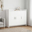 Sideboard Hvid 98,5 x 33 x 80 cm Konstrueret træ