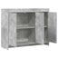 Sideboard Betongrå 98,5 x 33 x 80 cm Konstrueret træ