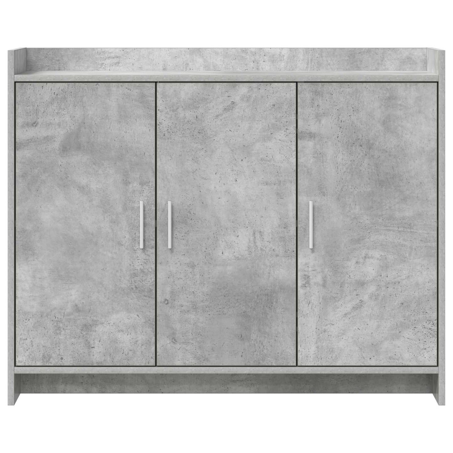 Sideboard Betongrå 98,5 x 33 x 80 cm Konstrueret træ