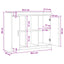 Sideboard Hvid 98,5 x 33 x 80 cm Konstrueret træ