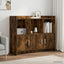 Sideboard Røget eg 98,5 x 33 x 80 cm Konstrueret træ