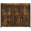 Sideboard Røget eg 98,5 x 33 x 80 cm Konstrueret træ