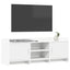 TV-skab 130 x 33 x 47 cm Hvid Konstrueret træ