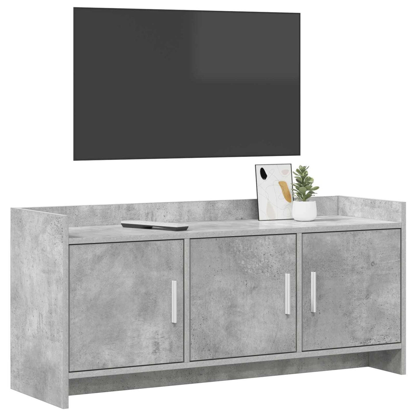 TV-skab 102 x 33 x 47 cm Betongrå Konstrueret træ