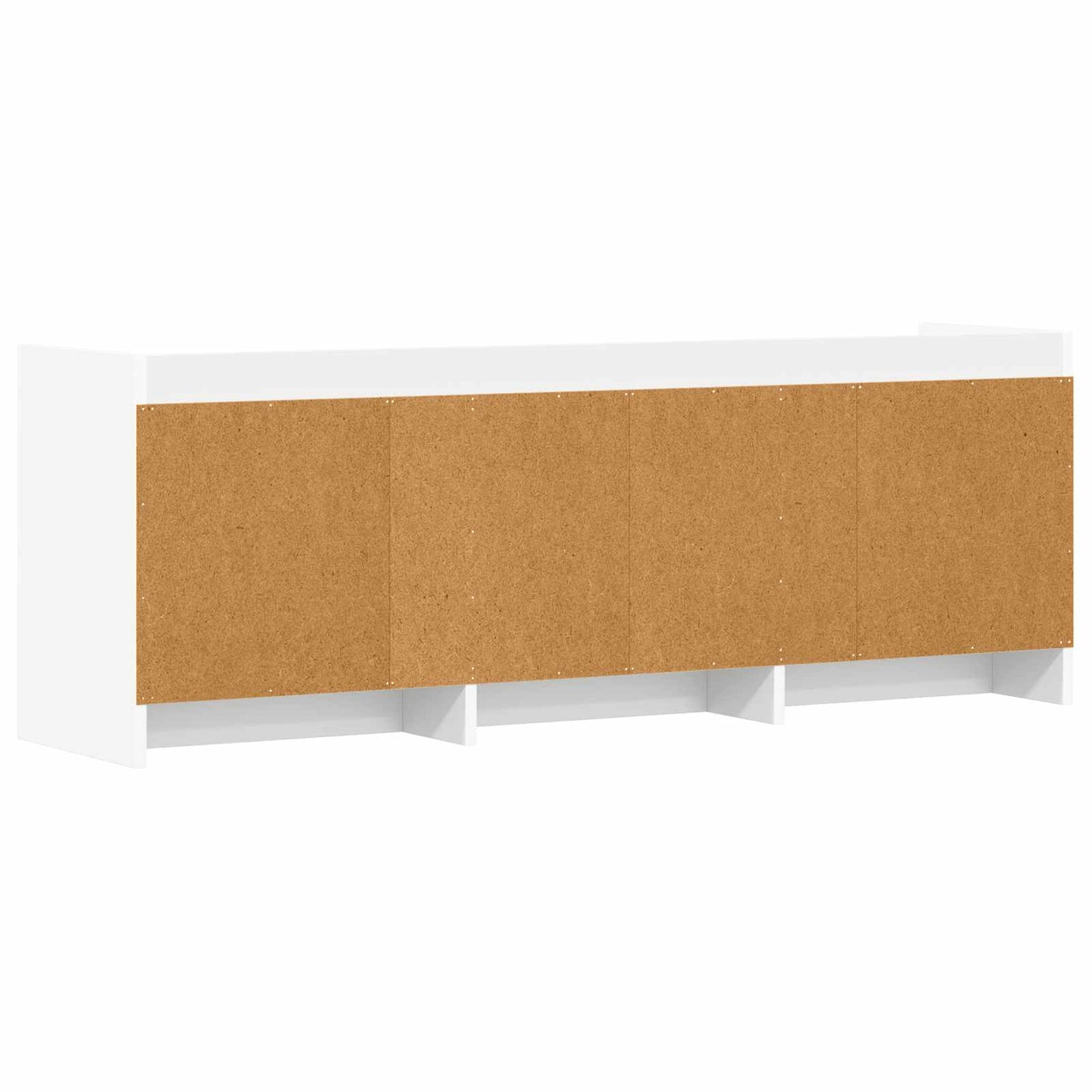 TV-skab 130 x 33 x 47 cm Hvid Konstrueret træ