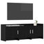 TV-skab 130 x 33 x 47 cm Sort eg Konstrueret træ