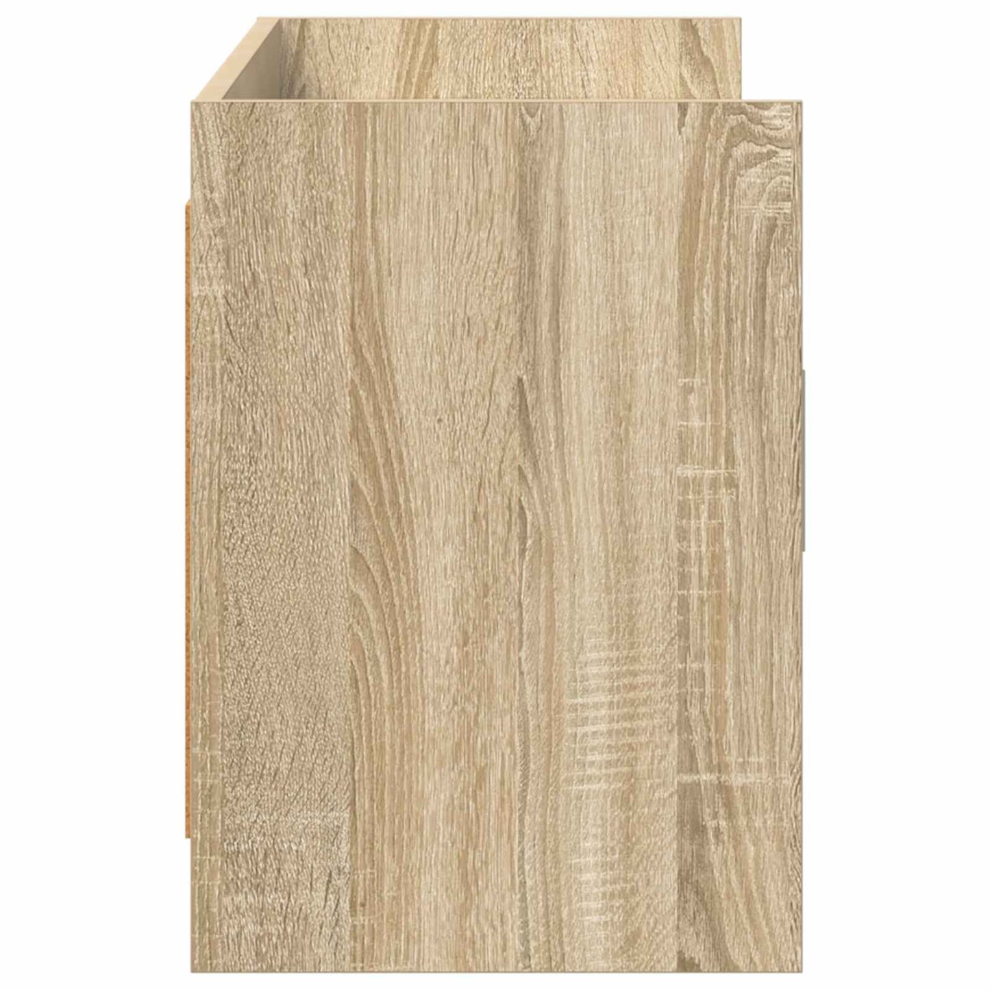 TV-skab 130 x 33 x 47 cm Sonoma-eg Konstrueret træ