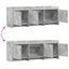 TV-skab 130 x 33 x 47 cm Betongrå Konstrueret træ