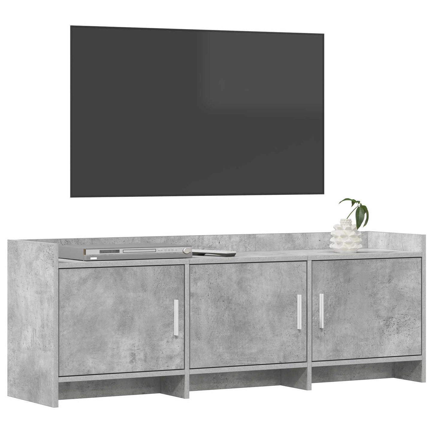TV-skab 130 x 33 x 47 cm Betongrå Konstrueret træ