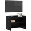 TV-skab 60 x 33 x 47 cm Sort eg Konstrueret træ