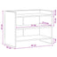 TV-skab 60 x 33 x 47 cm Gammelt træ Konstrueret træ