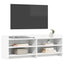 TV-skab 135 x 33 x 47 cm Hvid Konstrueret træ