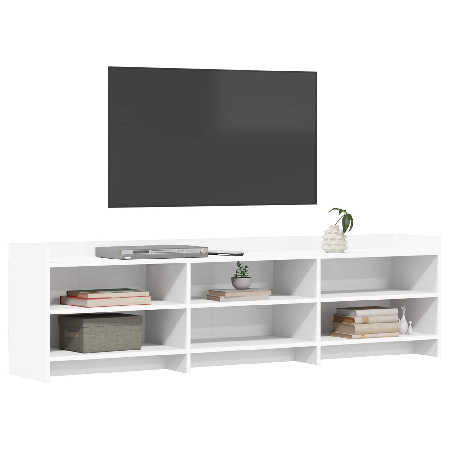 TV-skab 168 x 33 x 47 cm Hvid Konstrueret træ