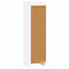 Bogreol Hvid 30 x 30 x 111 cm Konstrueret træ
